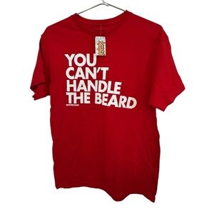 Red You Can’t Handle the Beard Men’s M Graphic T-Shirt NWT MINT